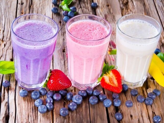 Smoothies sowie Obst- und Gemüsecocktails zur Gewichtsreduktion